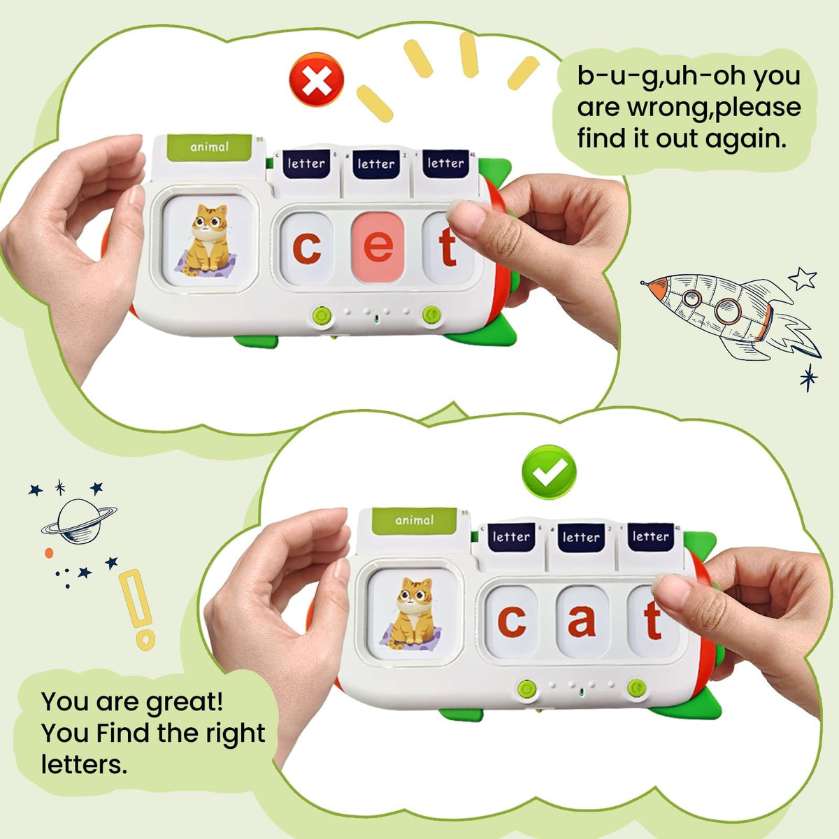 HubFivy cards pair words and images to reinforce vocabulary through interactive play.