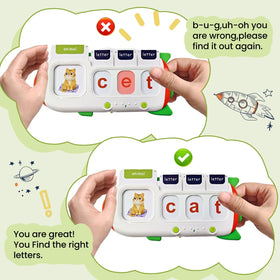 HubFivy cards pair words and images to reinforce vocabulary through interactive play.
