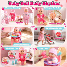 HuceePlay doll clothes set A for mix-and-match fashion play.