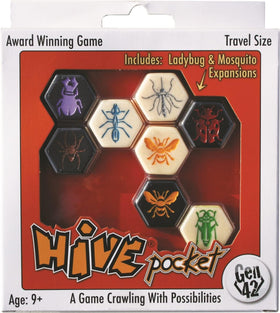 HUCH! Hive Pocket travel bag setup showing compact portability for on-the-go play