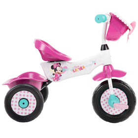 Huffy Minnie Mouse trike assembly guide helps quick setup.