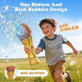 Hugeway bubble machine with lights elevates kids' party ambience