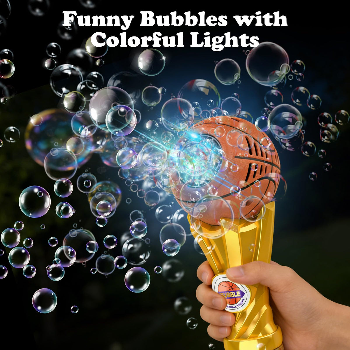 Hugeway bubble wand with accessible battery compartment for quick setup