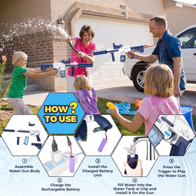 Hugeway water gun reaching up to 32 feet during outdoor fights