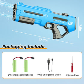 Hugeway water gun ready for outdoor backyard battles at beach or pool parties.