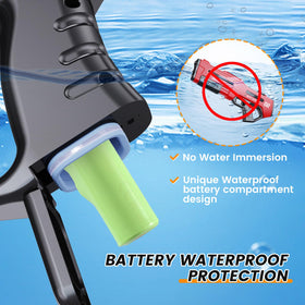 Hugeway dual-battery setup supports extended play with less frequent recharges.