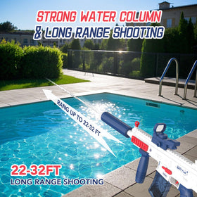 Hugeway water gun with two batteries ensures longer outdoor sessions