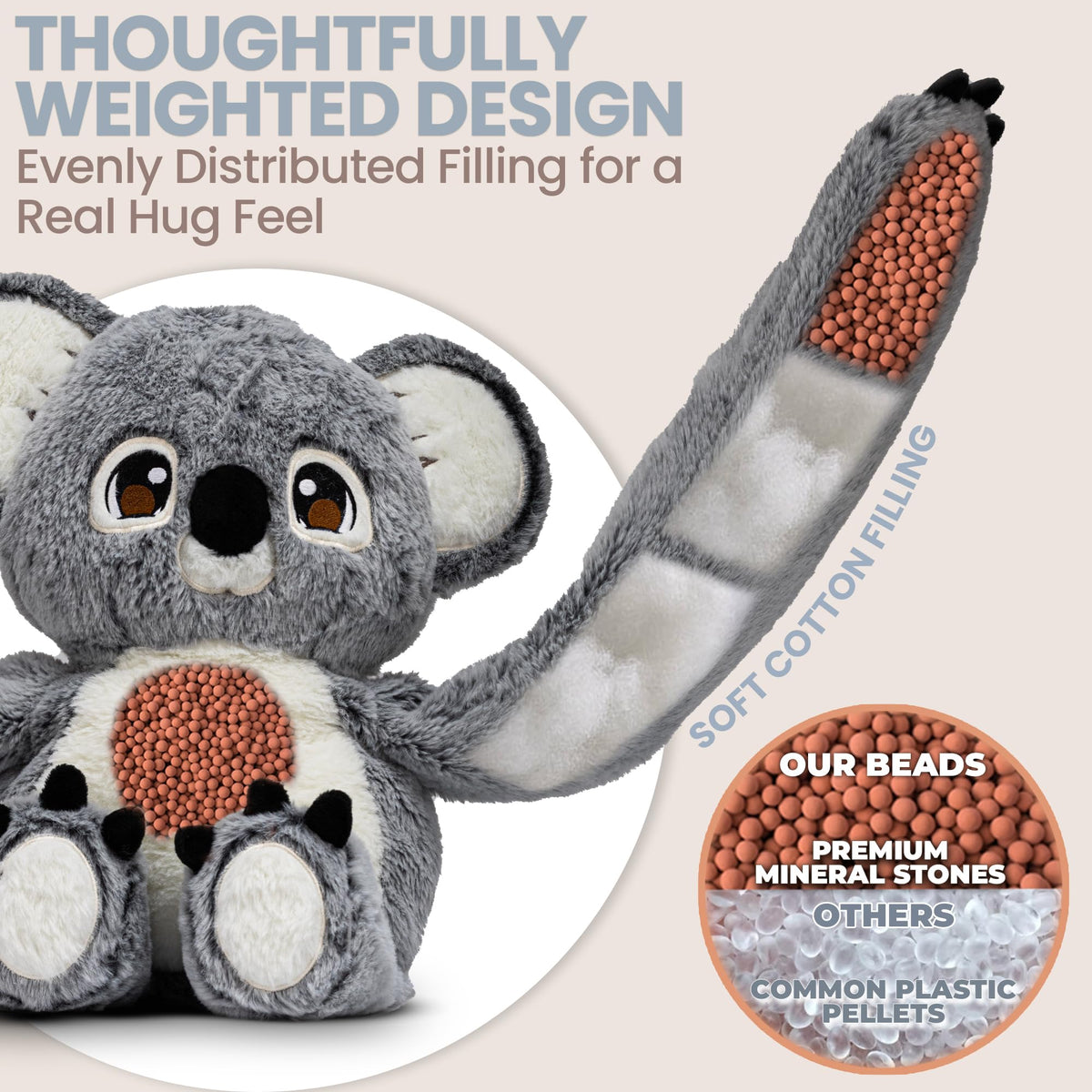 36-inch arms spread wide for a true snuggle experience for kids.