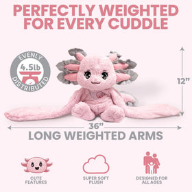Huggle Healers Ula Axolotl pink plush fur for cozy snuggles