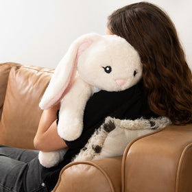 Soft, premium plush fabric delivers a cozy touch.