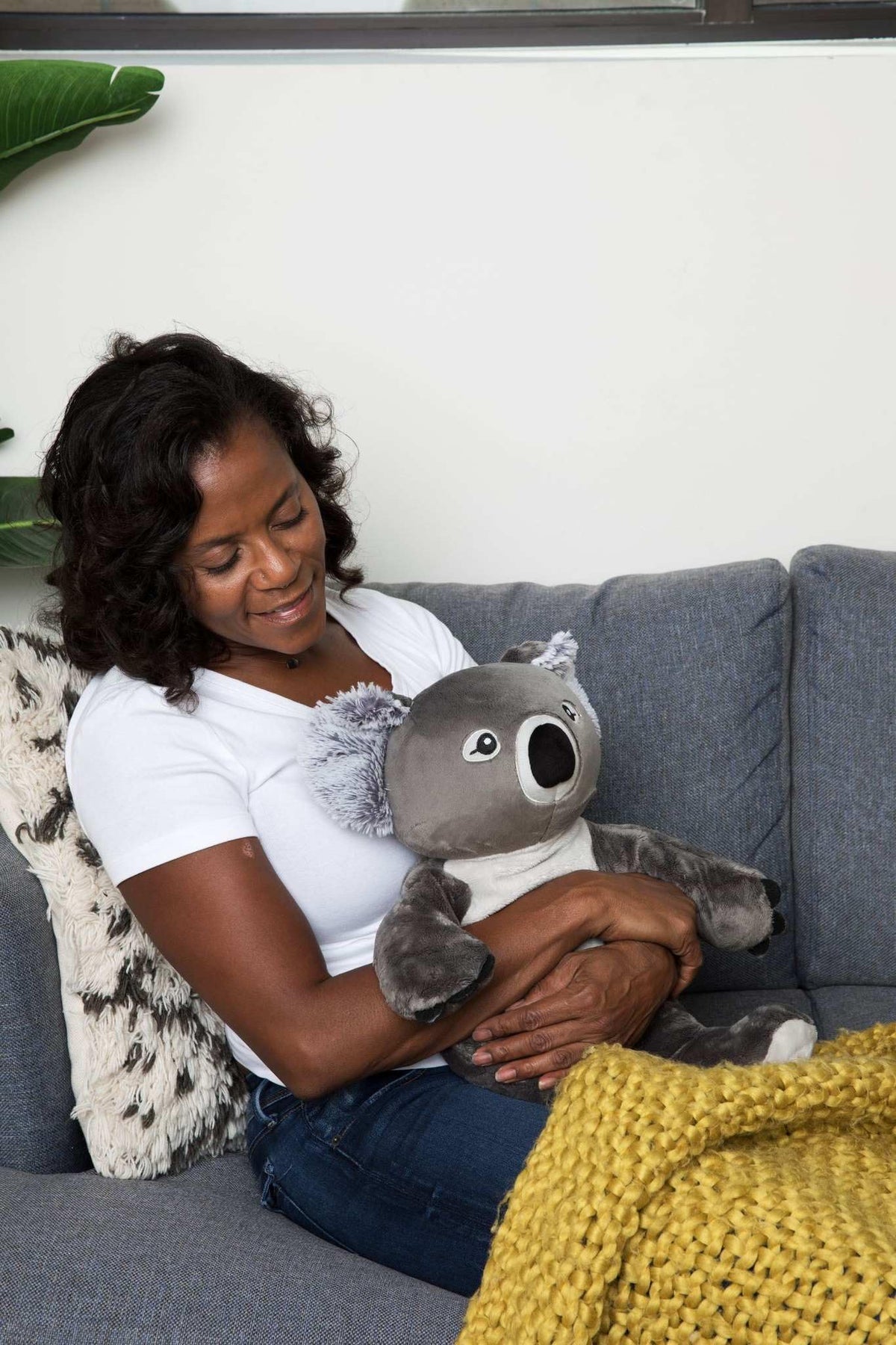 HUGIMALS Quinn Koala removable-weight-insert enables washing outer plush