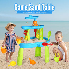 Hugut water table spacious play area ideal for multiple children to scoop and splash.
