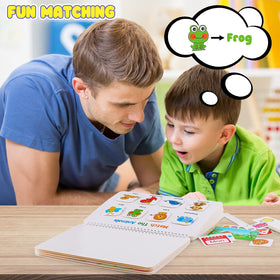 Huijing Busy Book includes Velcro for interactive assembly