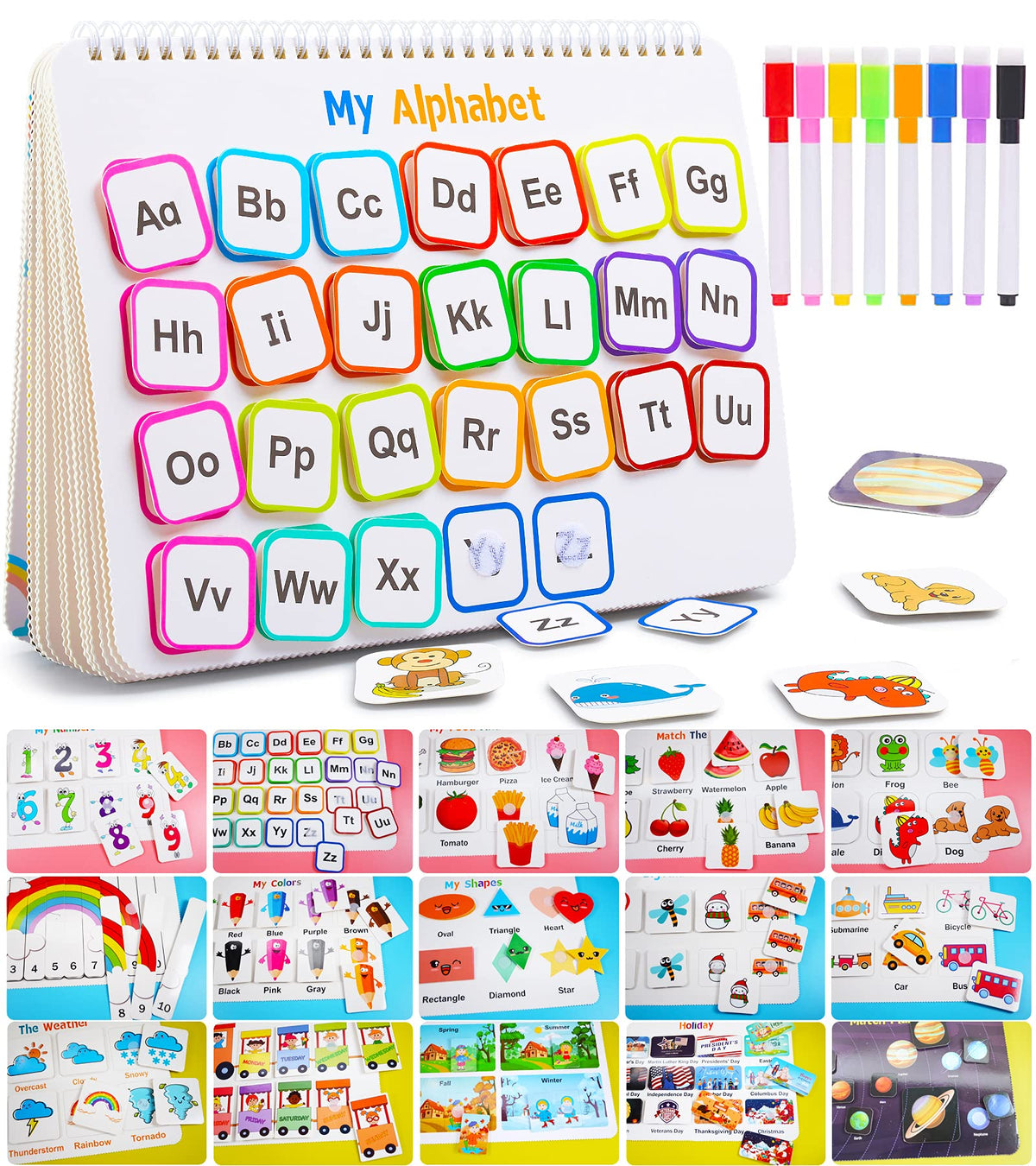 Huijing Busy Book cover with Montessori-inspired design for early learning
