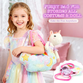 HUITEM ballet headbands and shoes complete outfits for pretend performances.