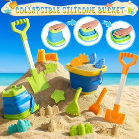HUITEM ocean molds set enabling vibrant underwater-inspired sand creations.