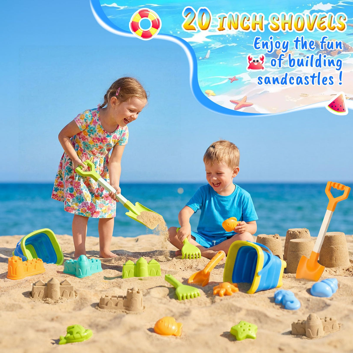 HUITEM small shovels pair with larger tools for detailed digging.