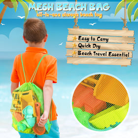 HUITEM collapsible-sand-bucket-2pc offers compact storage and shared playtime.