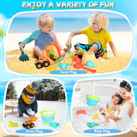 HUITEM sand-castle-molds-3pc helps create varied castle designs.