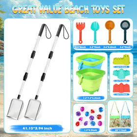 HUITEM three-section retractable sifter design reduces bending during treasure collection.