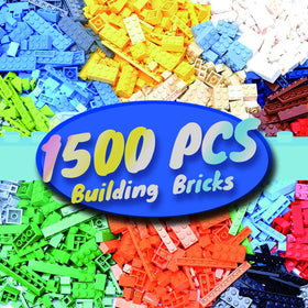 HUIZDQ 1500-piece building bricks for versatile play and cross-brand compatibility.