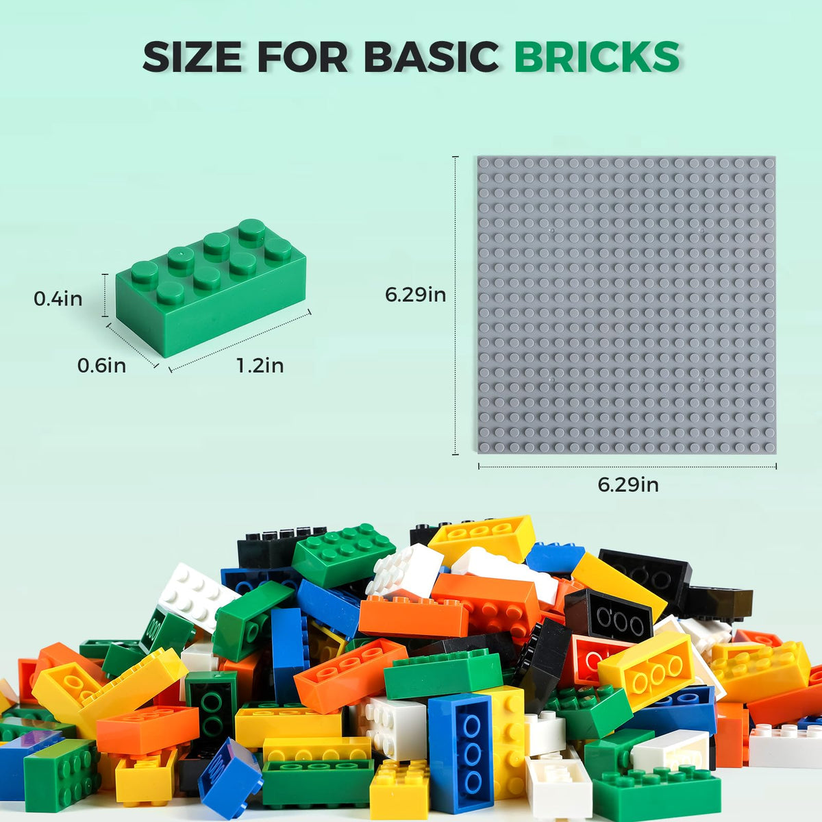 HUIZDQ 2x4 bricks in diverse colors support imaginative construction ideas.