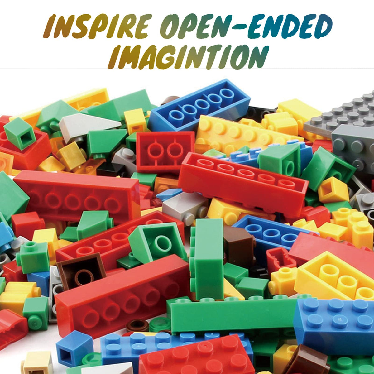 HUIZDQ classic small blocks set supports open-ended design and creativity.