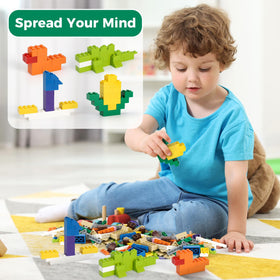 HUIZDQ kids assembling bricks fosters imagination and problem solving