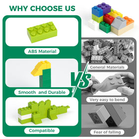 HUIZDQ smooth burr-free bricks safe for kids