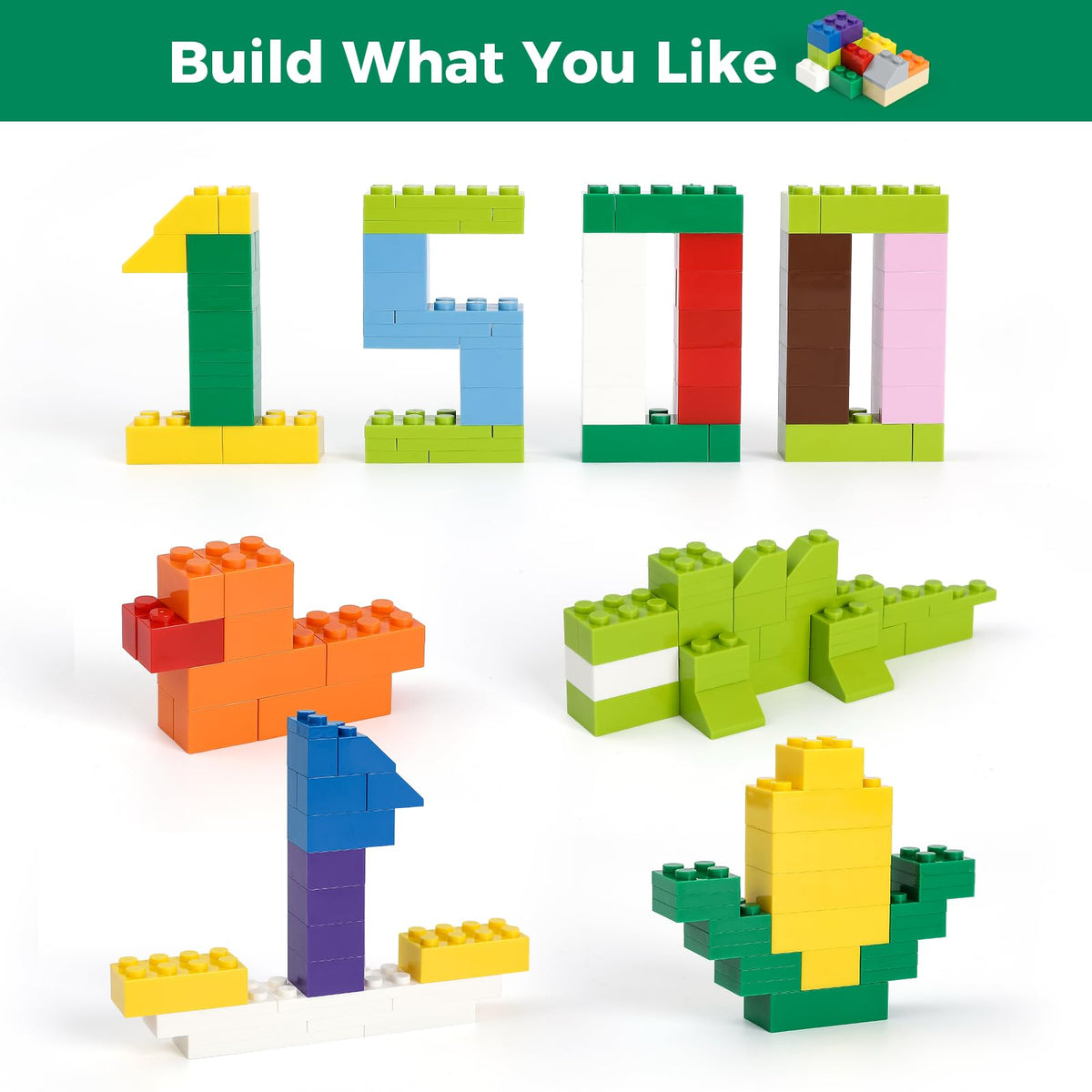 HUIZDQ smooth, burr-free blocks ensure safe, easy assembly for kids.