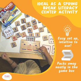 Hulats CVC Word Magic eco-friendly beechwood materials for learning