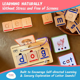 Hulats CVC Word Magic grooved tiles support multisensory phonics activities