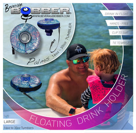 Human Bobber 30-inch drink leash keeps beverages upright during swim