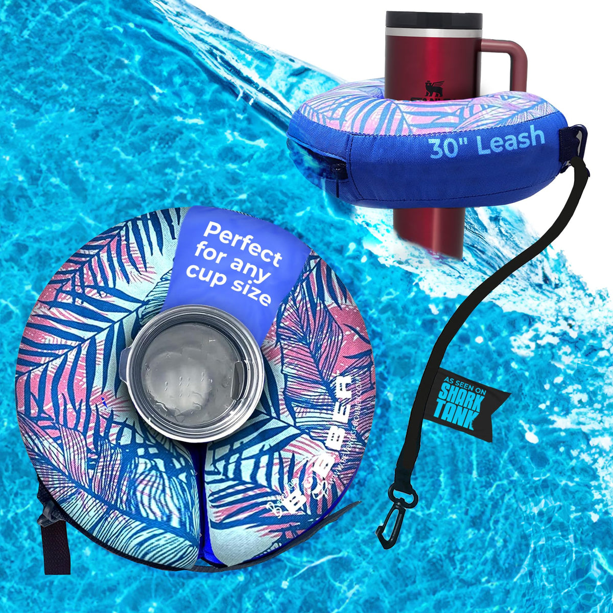 Human Bobber inflatable drink holder for pool keeps beverages afloat and easy reach