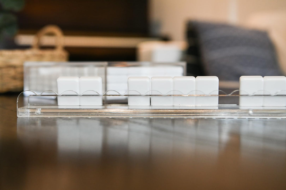 Crystal-clear acrylic construction showing durability and polish.