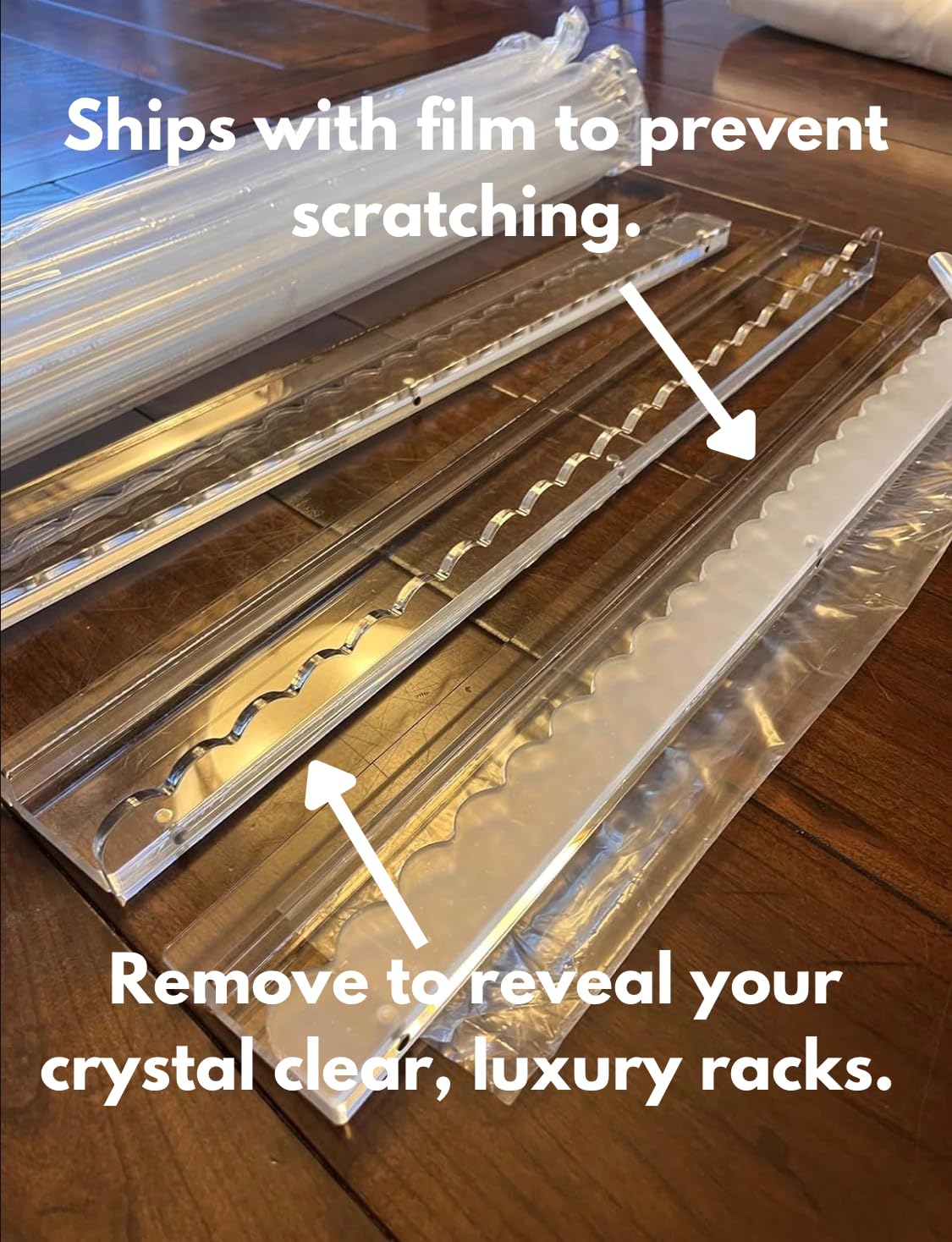 No-hinge rack design providing a flat, uninterrupted playing surface.
