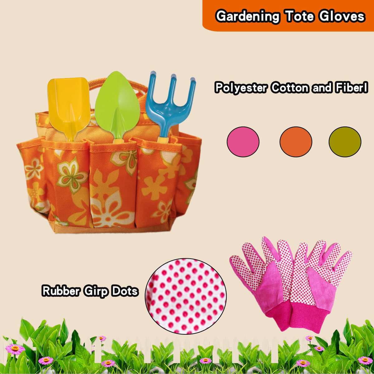 Hummigoo waterproof apron with playful patterns for mess-free gardening
