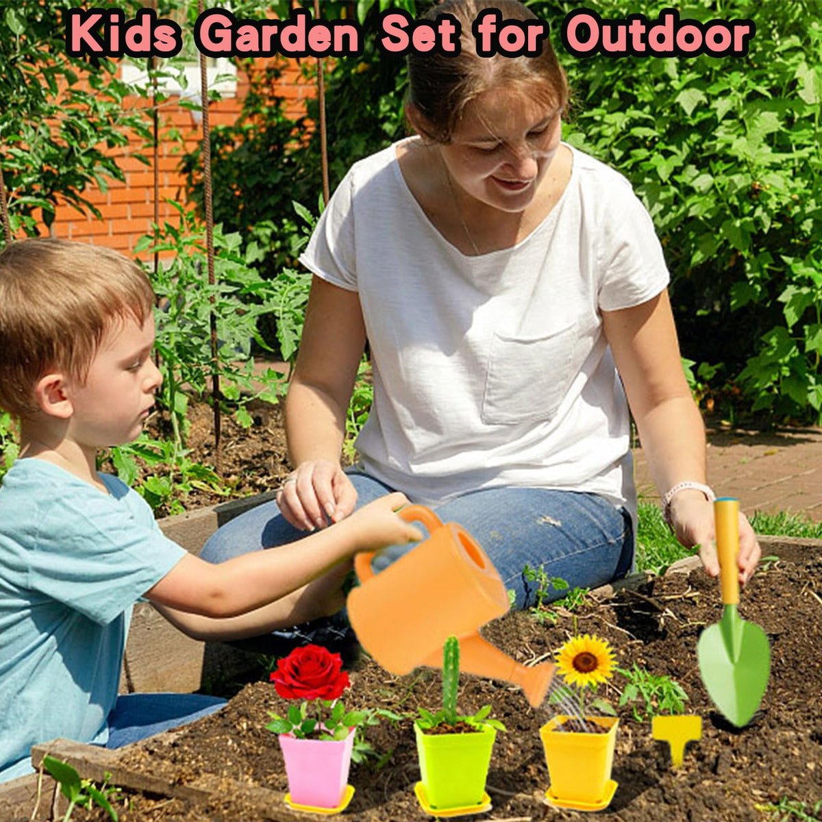 Hummigoo kid-friendly watering can for tiny hands