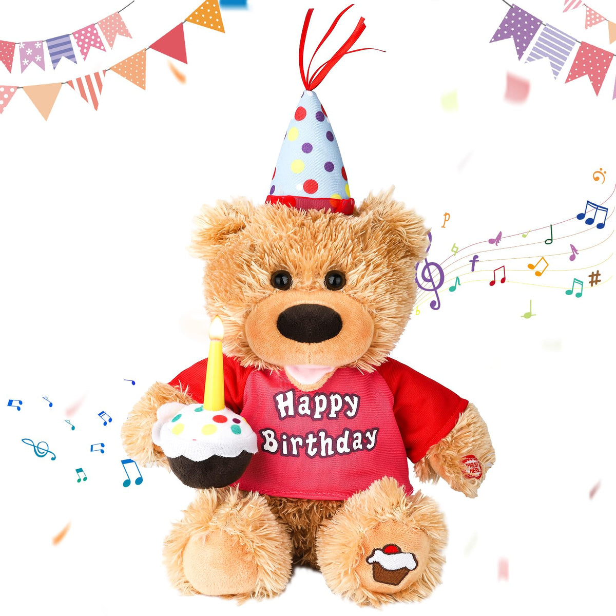 Humor Ted secure stitching and kid-friendly design for safe play