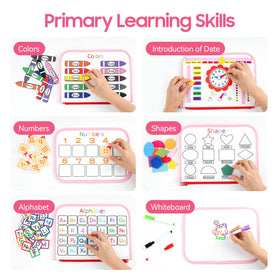HumorPlay Busy Board page teaching colors and alphabet boosts early learning.