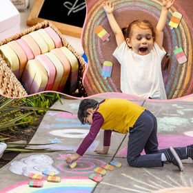 Humyoun chalks feature comfortable grip for little artists during extended coloring.