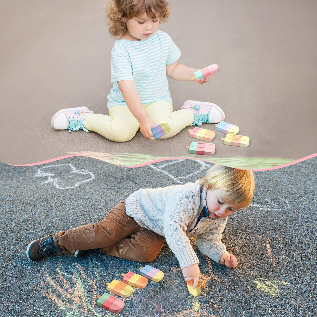 Humyoun bulk chalks suit sidewalks, driveways, and chalkboards for creative learning.