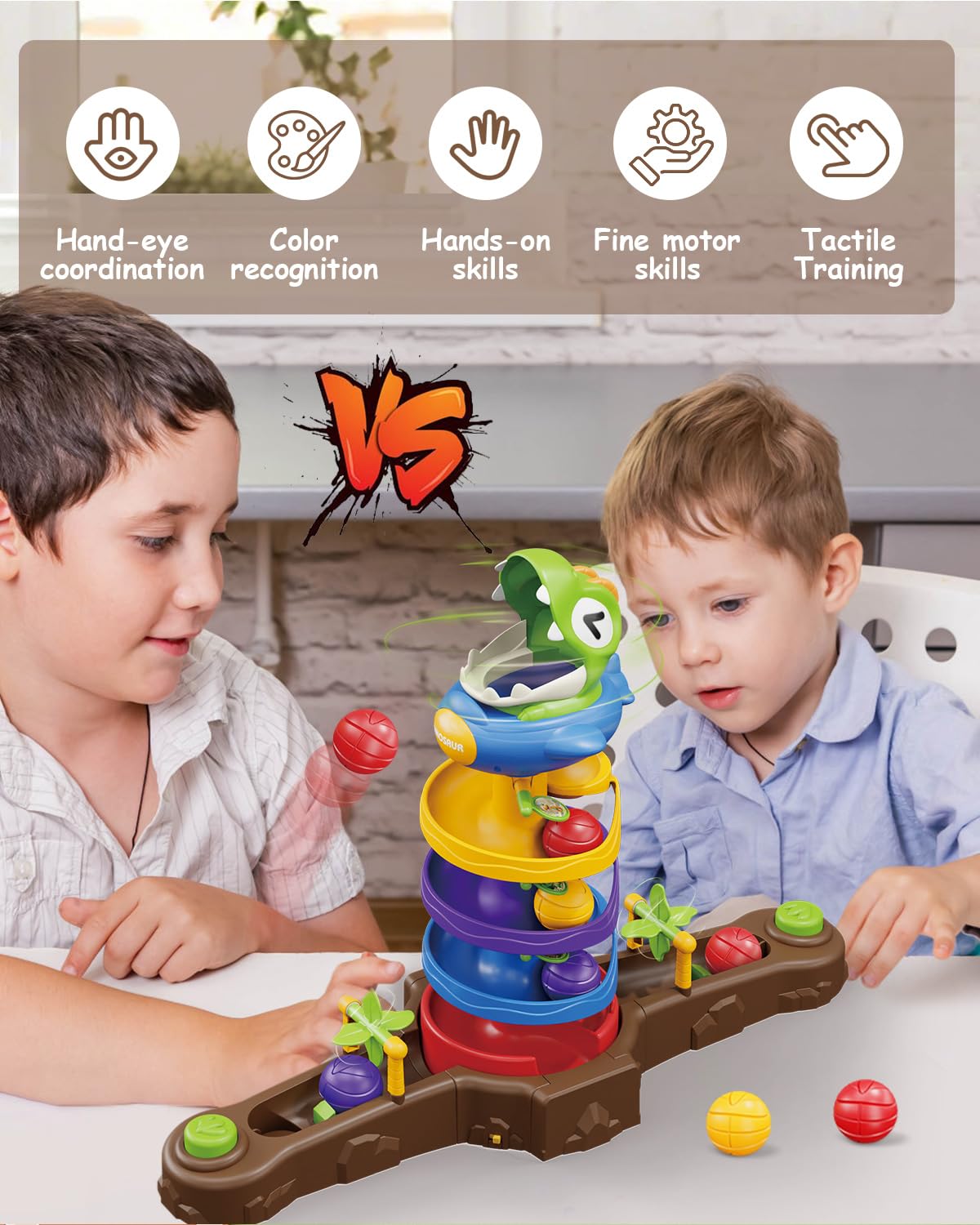 Humzo dino spin twister for two-player head-to-head fun