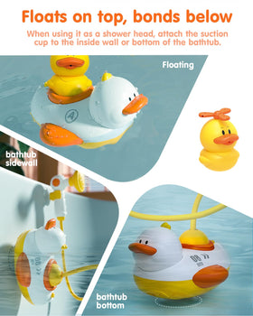 Humzo Duckie Bath Head made of child-safe ABS for durable tub play.