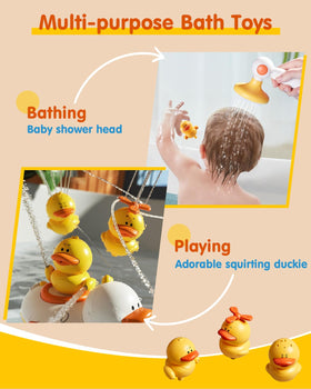 Humzo Duckie Bath Head one-button operation for small hands.