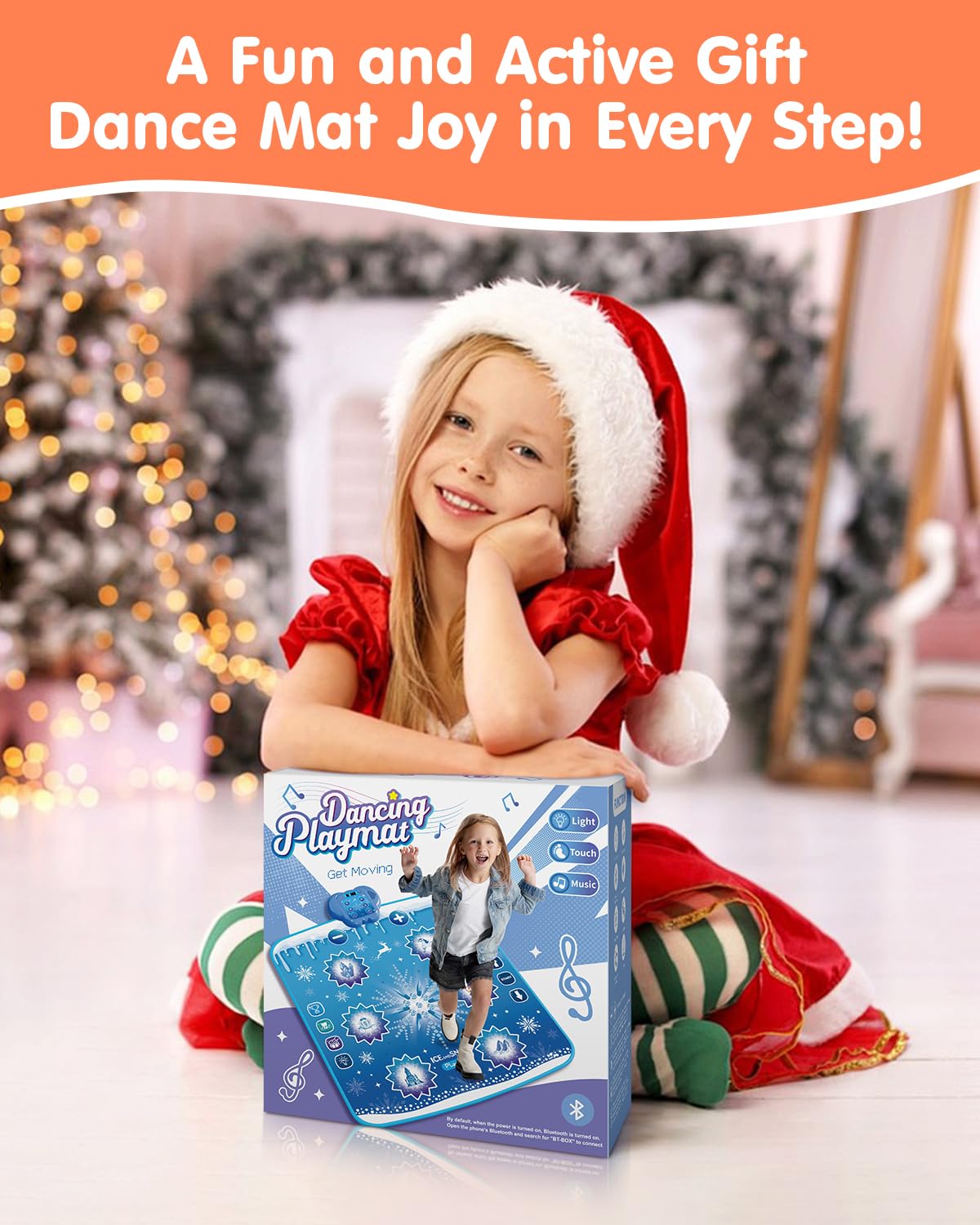 Humzo Frozen Dance Mat foldable design for easy transport and storage.