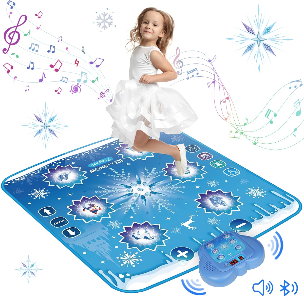 Humzo Frozen Dance Mat gift-ready packaging for birthdays and holidays.