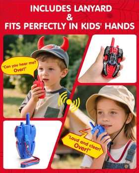 Humzo Spider Hero walkie used indoors for safe, engaging role-play.