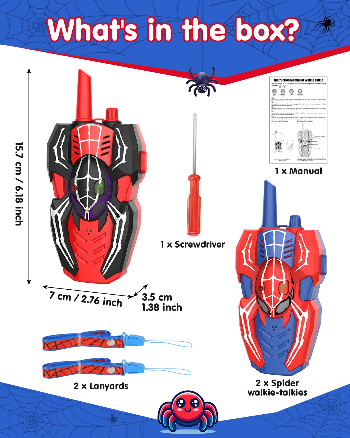 Humzo Spider Hero walkie kids playing outdoors, sparking imaginative adventures.