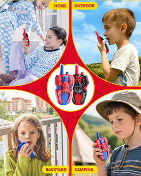 Humzo Spider Hero walkie with lanyards keeps devices secure during active play.